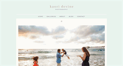 Desktop Screenshot of kaoridevinephotography.com